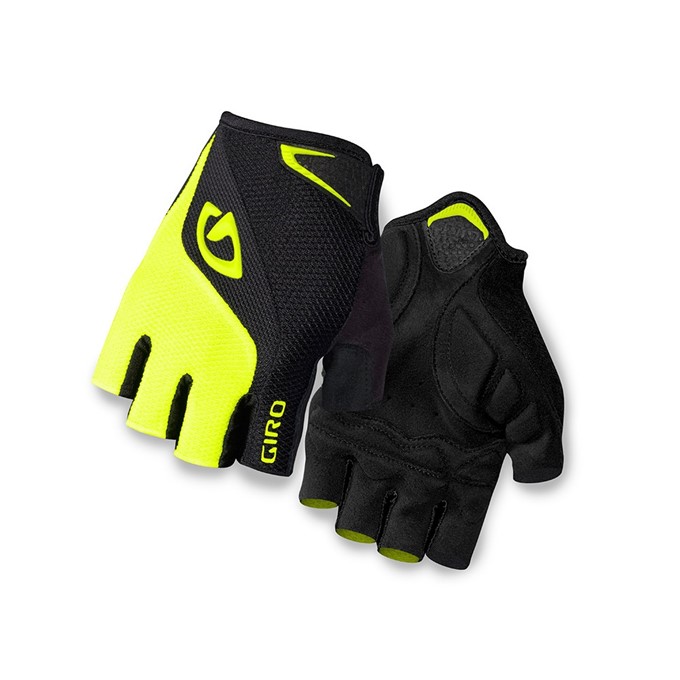 GIRO rukavice BRAVO-black/highlight yellow - zvìtšit obrázek